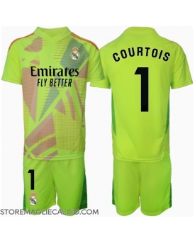 Real Madrid Thibaut Courtois #1 Portiere Maglia Gara Terza Repliche 2024-25 Bambino